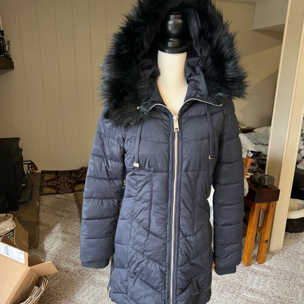 Guess Long Fur Trimmed Parka
